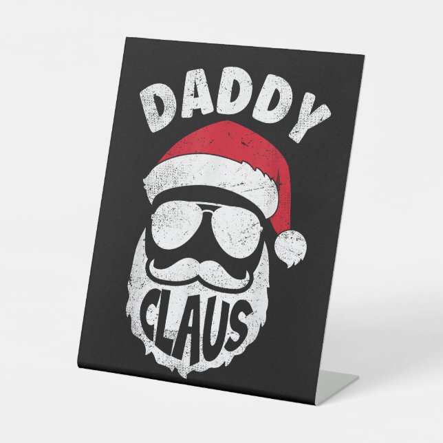 Signe De Table Daddy Claus Santa Claus Funny Christmas Matching P (Recto)