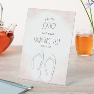 Signe De Table Dancing Feet Beach Mariage