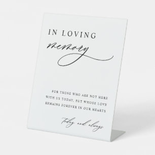 Signe De Table Dans le Mariage de mémoire Love