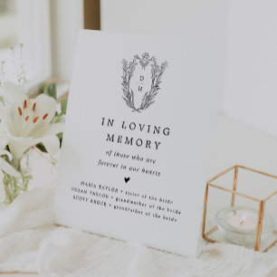 Signe De Table DAPHNE Élégant dans l'amour mémoire Mariage Memori