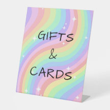 Décorations Cartes Cadeaux 4e Anniversaire Arc-en-