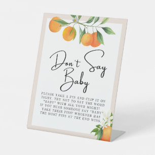 Signe De Table Décorations de baby shower Tablette Neutre Genre