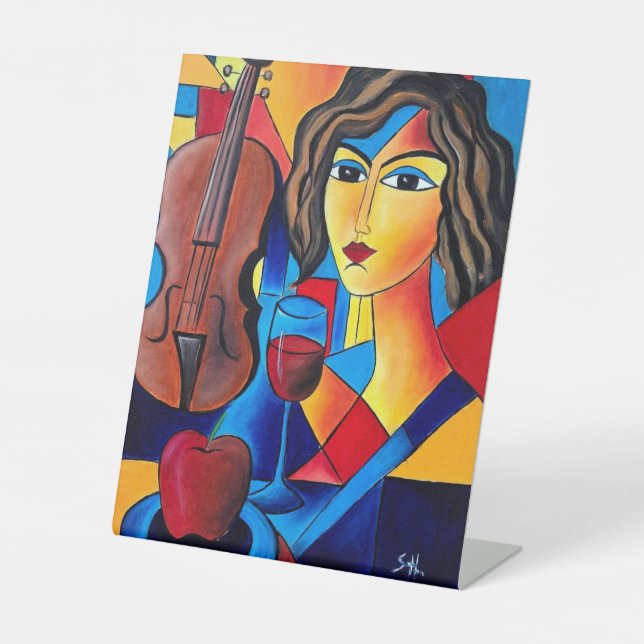Signe De Table Déjeuner avec des Couleurs (Recto)