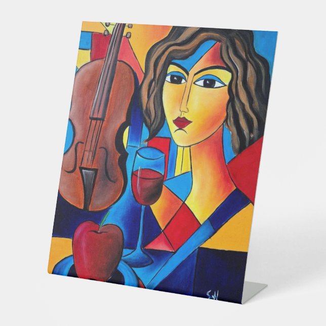 Signe De Table Déjeuner avec des Couleurs (Recto)