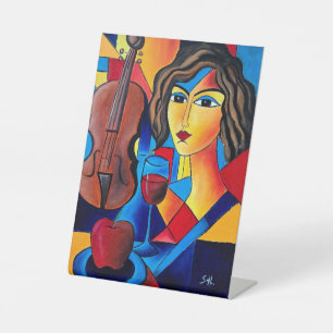 Signe De Table Déjeuner avec des Couleurs