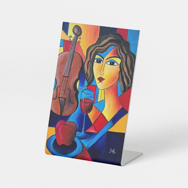 Signe De Table Déjeuner avec des Couleurs (Recto)