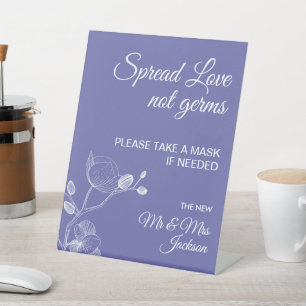 Signe De Table Délicat orchidées élégant mariage convoité de sécu