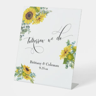 Signe De Table Demain Nous Faisons Un Dîner De Répétition Florale