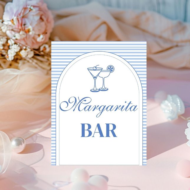 Signe De Table Dernier Toast On the Coast margarita bar bachelore (Créateur téléchargé)