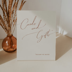 Signe De Table Désert de Whimsical Cartes et cadeaux beiges