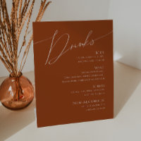 Désert de Whimsical | Menu des boissons Mariages e