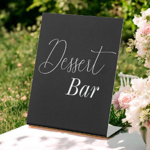 Signe De Table Dessert Bar Mariage noir blanc