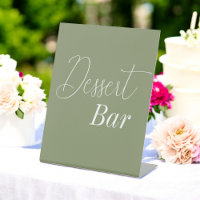 Dessert Bar Sage Green Mariage