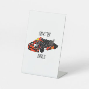 Signe De Table dessin animé de Kart racing