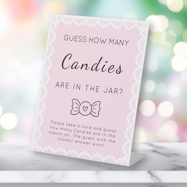 Signe De Table Devinez Combien De Jeu Cielito Lindo Baby shower R (Créateur téléchargé)