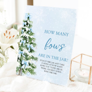 Signe De Table Devinez combien de nœuds pour la fête de Noël de b