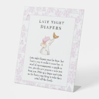 Diapeurs de nuit Baby shower Fille Française