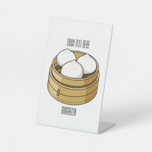 Signe De Table Dim sum dessin animé