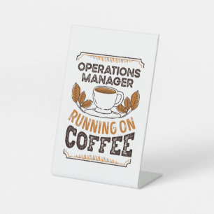 Signe De Table Directeur des opérations sur café caféine cadea