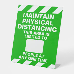 Signe De Table Distance Physique Occupation Maximale