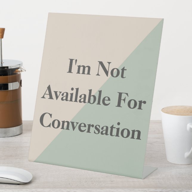 Signe De Table Do Not Disturb Quiet Space Productivity (In SItu)