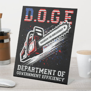 Signe De Table DOGE Ministère De L'Efficacité Gouvernementale