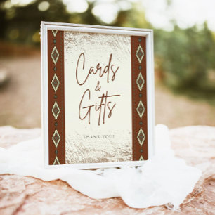 Signe De Table DOLLY Aztec Rustic Western Cards And Gifts Event