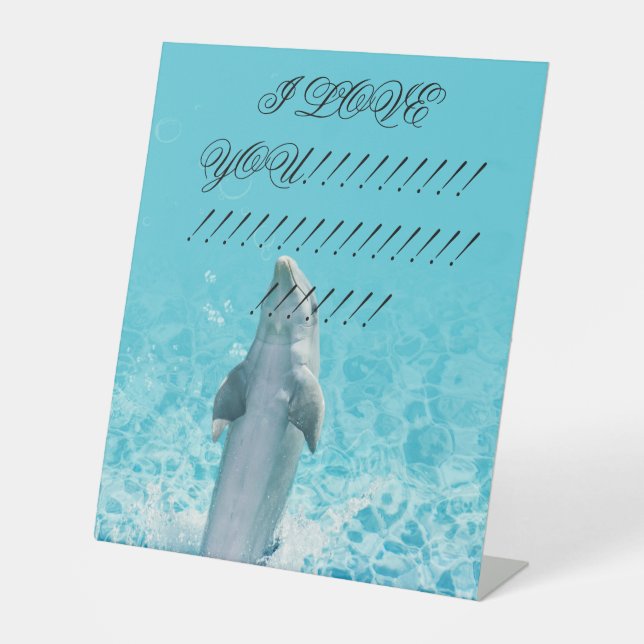 SIGNE DE TABLE DOLPHINS ADORABLES (Recto)