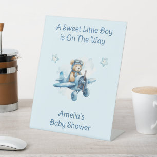 Signe De Table Douce Fête de Naissance pour un Petit Garçon à Ven