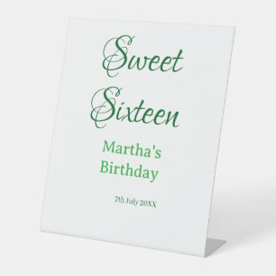 Signe De Table Douze ans sucrés nom date calligraphie boho ret