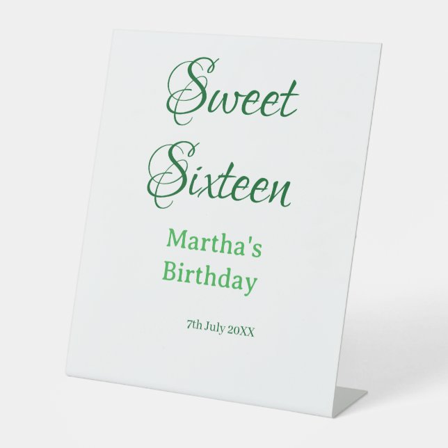 Signe De Table Douze ans sucrés nom date calligraphie boho ret (Recto)