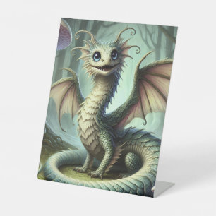 Signe De Table Dragon Jabberwocky Mignon Créature Fantastique Art