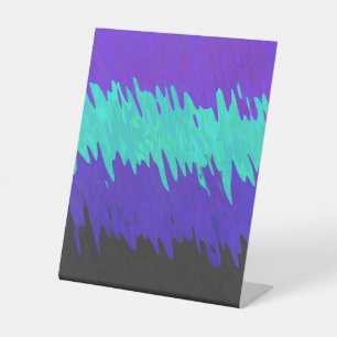 Signe De Table Drapeau de Fierté Alexigender Abstrait Squiggly Tr
