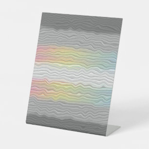 Signe De Table Drapeau de fierté Demifluid Abstrait Groovy Boho T