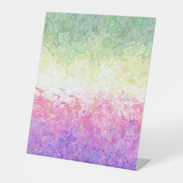 Signe De Table Drapeau de Fierté Genderdoe Abstrait Boho Trippy (Recto)