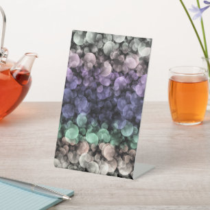 Signe De Table Drapeau de fierté Uingender Boho Groovy Bulles Écl