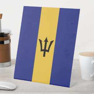 Signe De Table Drapeau de la Barbade