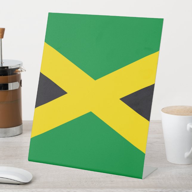 Signe De Table drapeau de la Jamaïque (In SItu)