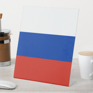 Signe De Table Drapeau de la Russie