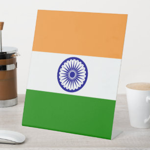 Signe De Table Drapeau de l'Inde