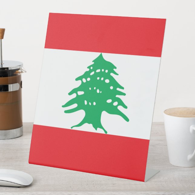 Signe De Table Drapeau du Liban (In SItu)