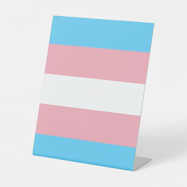 Signe De Table Drapeau transgenre trans pride symbole LGBT homo g (Recto)