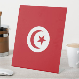 Signe De Table Drapeau tunisien
