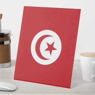 Signe De Table Drapeau tunisien