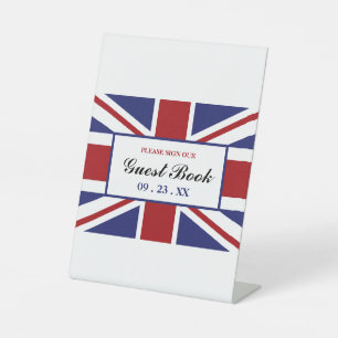 Signe De Table Drapeau Union Jack Mariage britannique