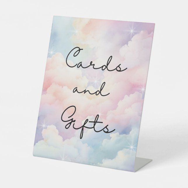 Signe De Table Dreamy Stars Cartes Baby shower cadeaux (Recto)