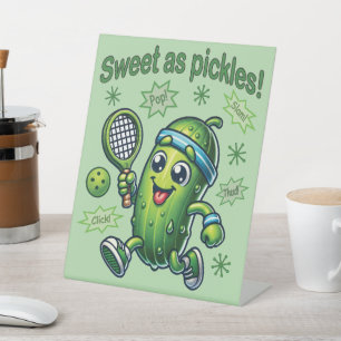 Signe De Table Drôle Mignon Sucré comme des Pickles Pickleball
