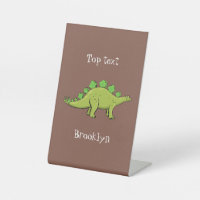 Drôle stegosaurus dinosaure dessin animé