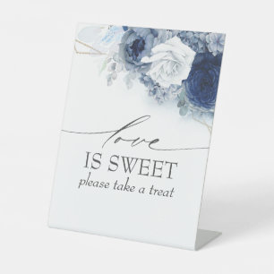 Signe De Table Dusty Blue Floral Love is Sweet Traitements