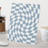 Dusty Blue Mariage Collection Vérifier À damiers